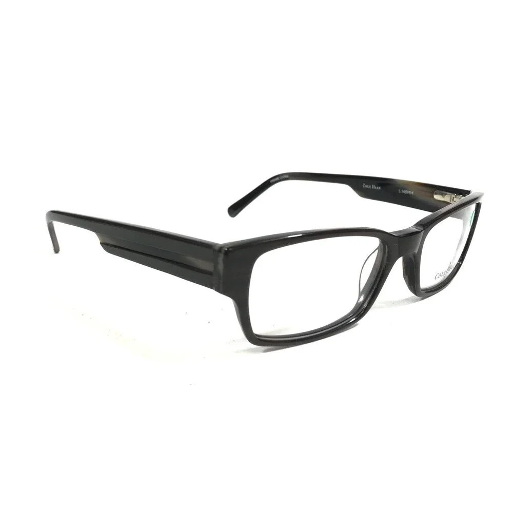 Cole Haan Eyeglasses Frames CH 241 BROWN LAMINATE Rectangular Full Rim 51-17-140